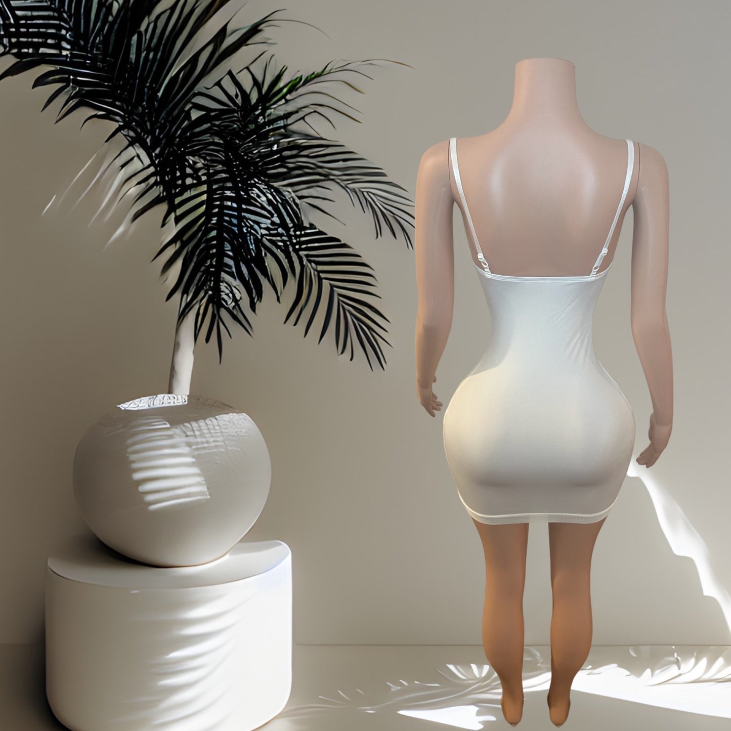 "Spliced Twice" Mini Sling Dress