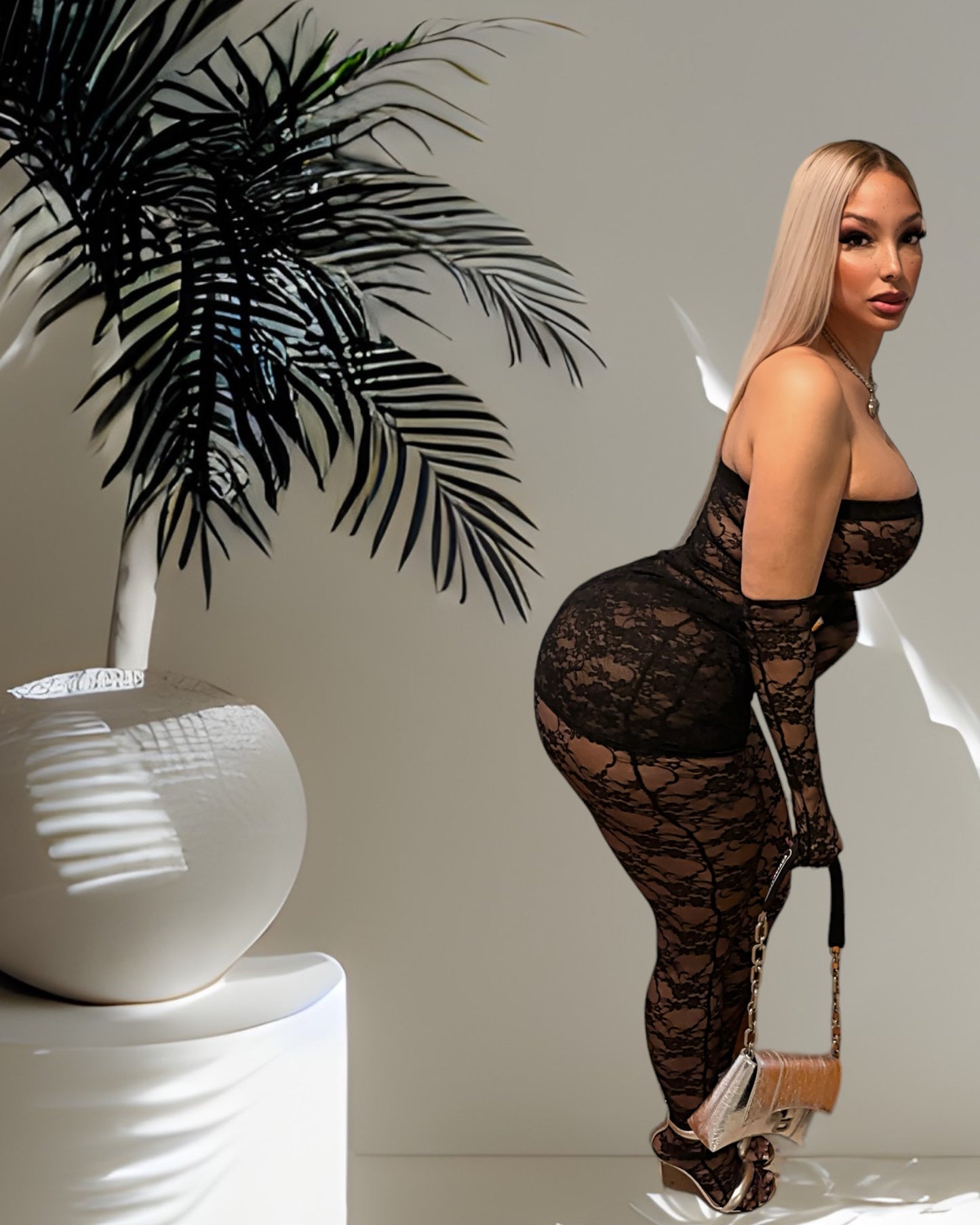 "Bday Gyal" 3-pc Lace Set