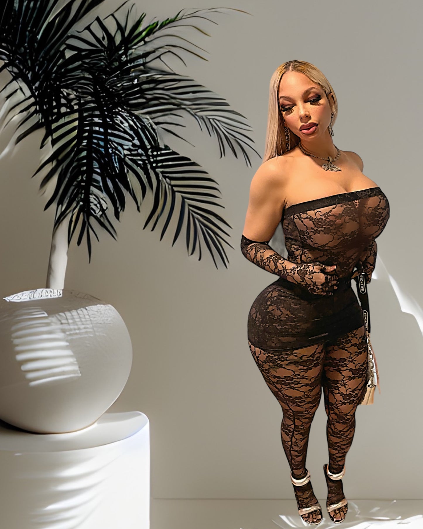 "Bday Gyal" 3-pc Lace Set
