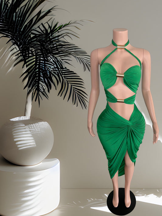 Women's Halter Mini Dress