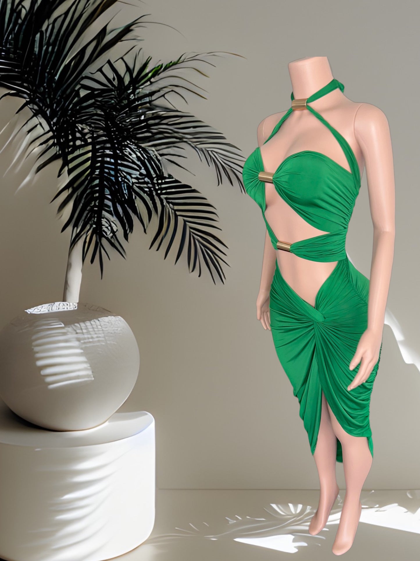 Women's Halter Mini Dress