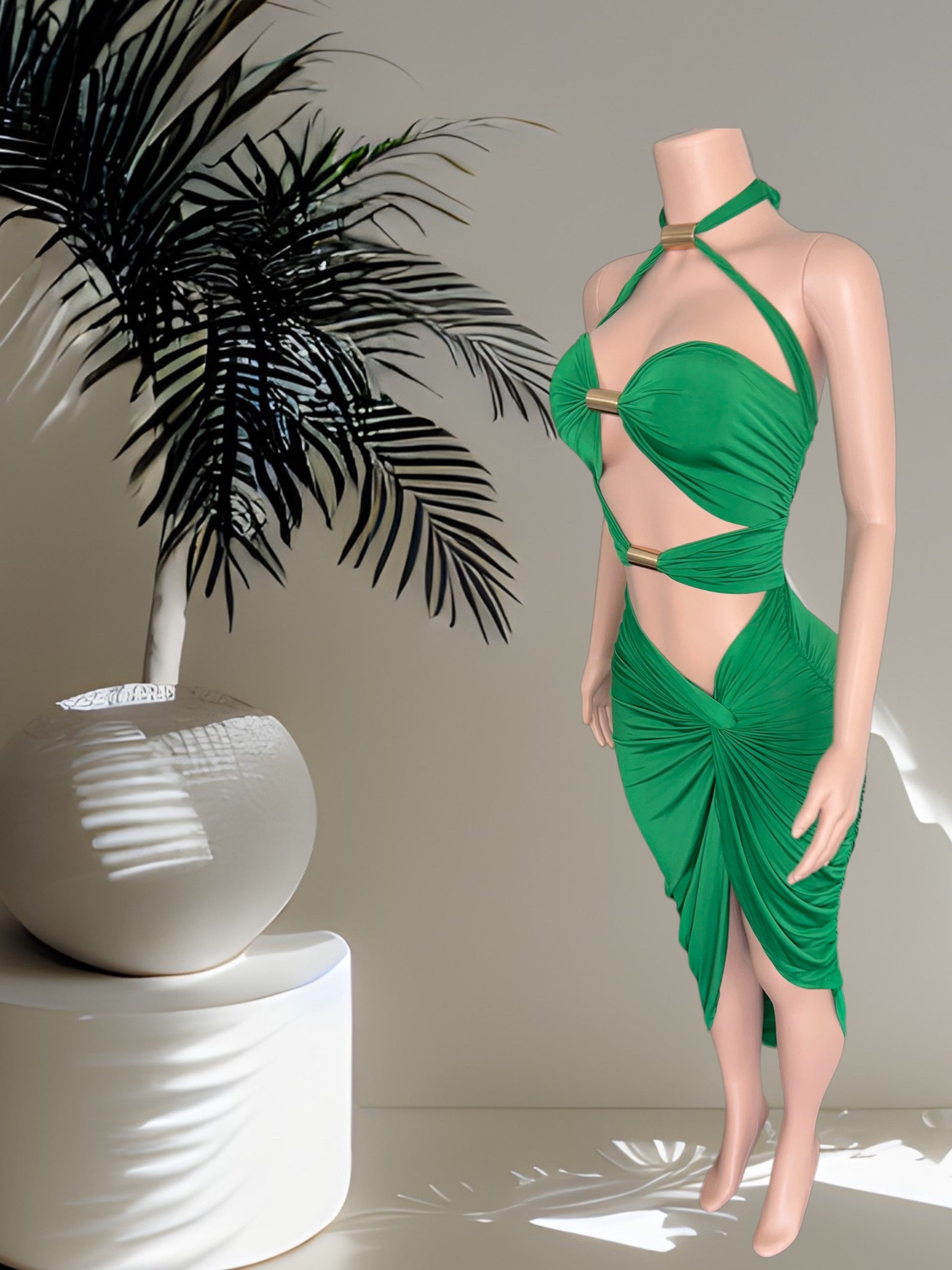 Women's Halter Mini Dress