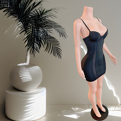 "Spliced Twice"  Mini Sling Dress