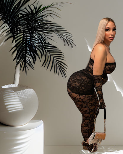 "Bday Gyal" 3-pc Lace Set